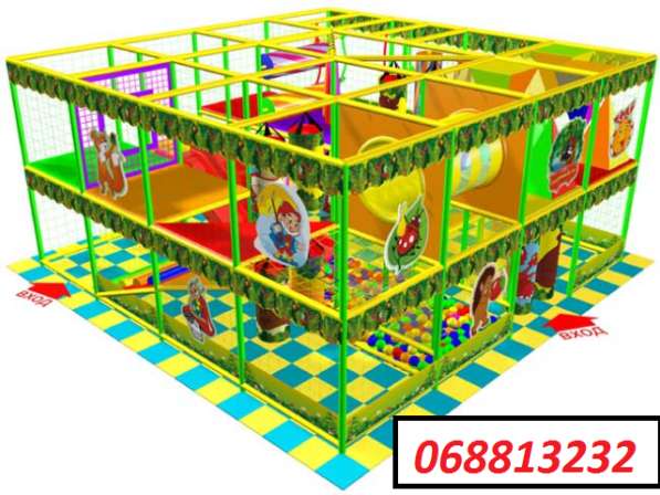 Детский игровой лабиринт, детские игровые комнаты в фото 7