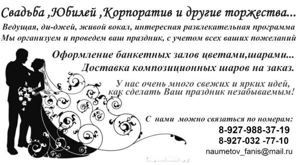 Профессиональные ведущие, певец, диджей