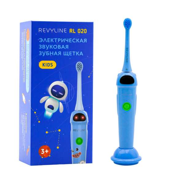 Электрическая щетка для детей Revyline RL 020 в голубом диза