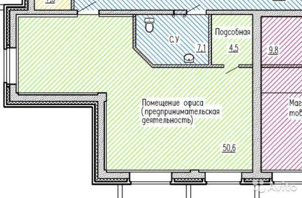 офисное помещение 55 м^2 в Волгограде