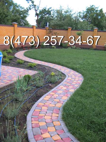 Укладка тротуарной плитки и брусчатки в Воронеже фото 8