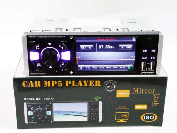 Автомагнитола Pioneer 4051AI MP5 / FM LCD 4.1" Bluetooth