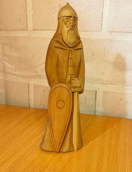 Статуэтка «Богатырь», деревянная в Балашихе фото 3