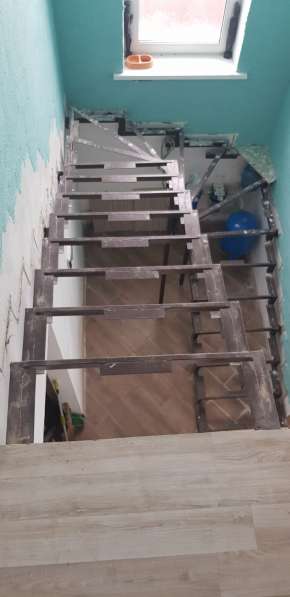 Металлокаркас для лестницы на 2 этаж в Нижнем Новгороде