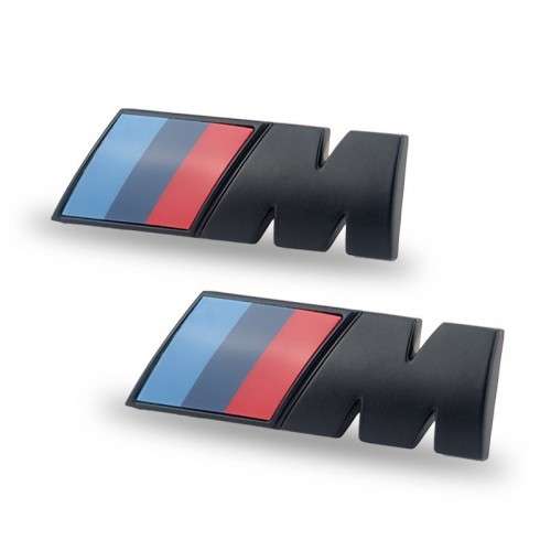 Чёрные эмблемы M-Performance на крылья BMW