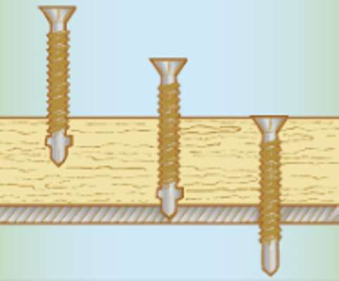 Саморез для крепления древесины к металлу