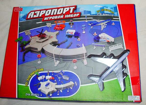 Аэропорт Игровой набор с самолетом, вертолетом и машинками