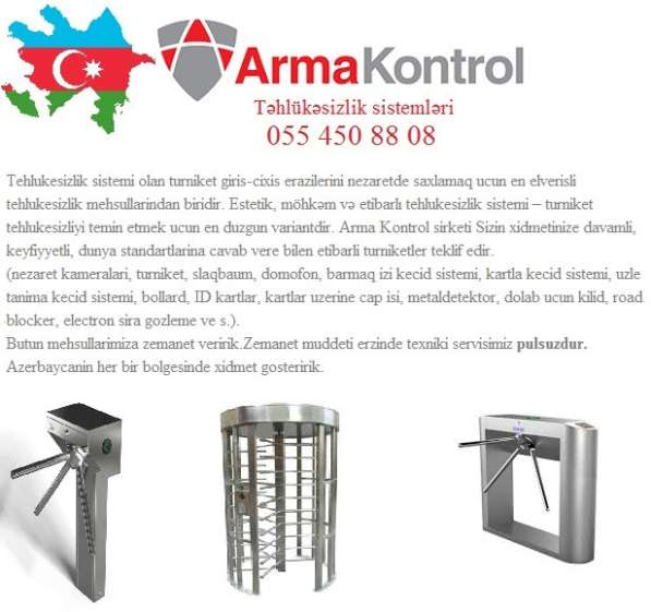 ☆Turniket qurasdirma ☆