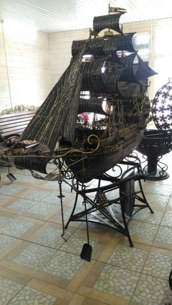 Корабль, выполненный методом художественной ковки в Набережных Челнах фото 7