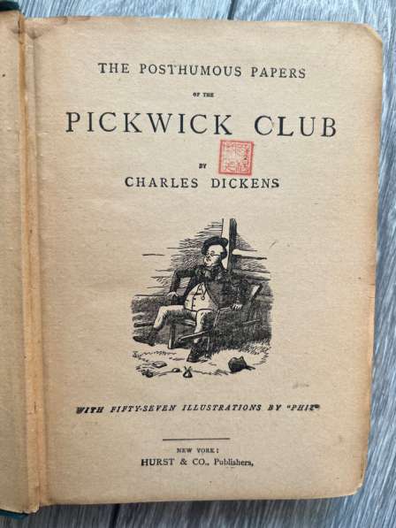 Книга Диккенс «Pickwick club” старая, редкая (англ) в Москве фото 6