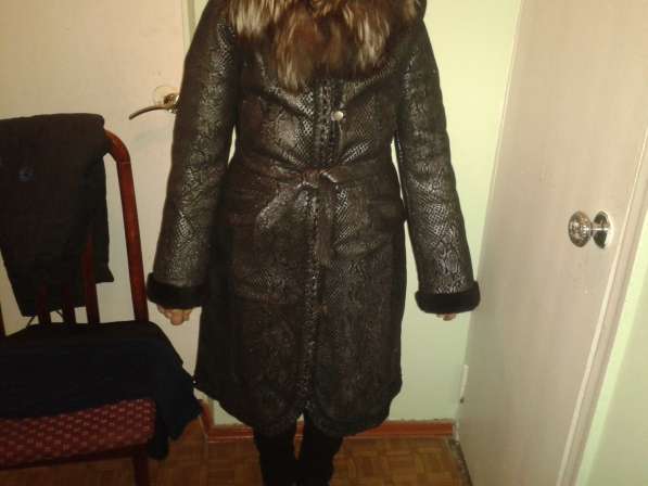 Продам пальто женское кожаное (Турция) в фото 3