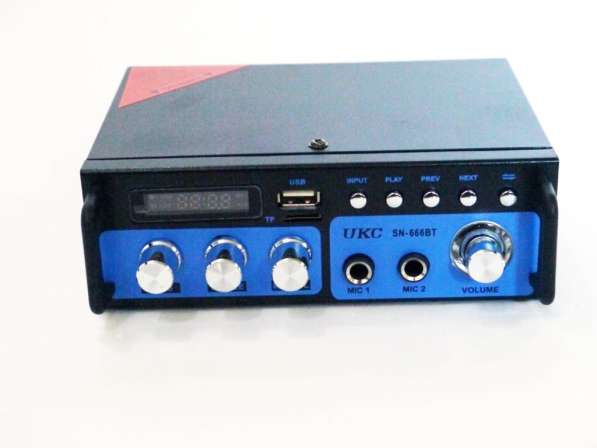 Усилитель звука UKC SN-666BT - USB, SD, FM, MP3! 300W+300W в фото 4