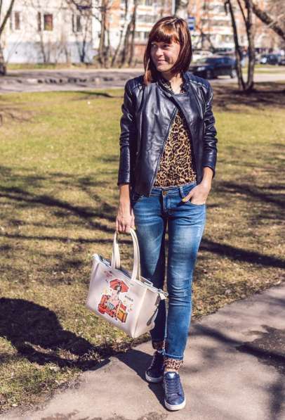 Сумка-шоппер #travelgirl с ручной росписью в Москве фото 5
