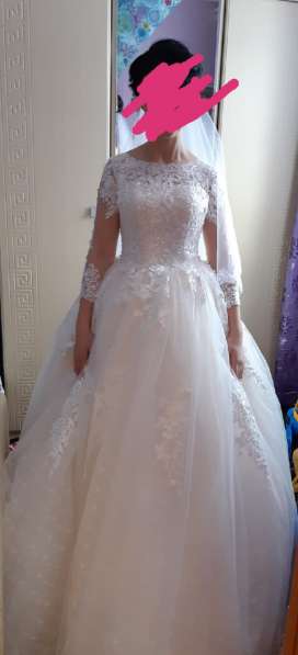 Продается красивое свадебное платье цаета крамбрери 42-44р в Новомосковске фото 4