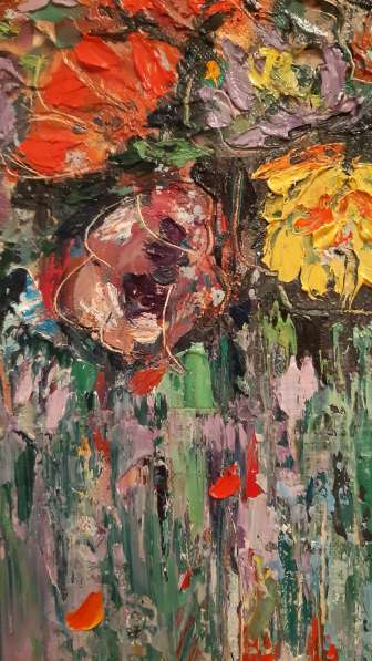 Картина маслом Букет цветов в Москве фото 8