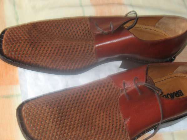 Мужские кожаные ботинки элитного бренда BRAUDE Италия в Москве фото 7