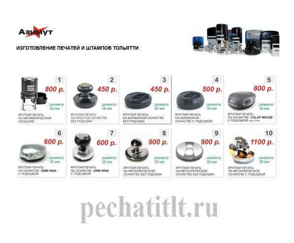 Печати, штампы