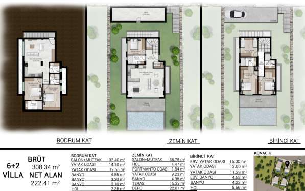 Вилла 222м² Турция, Бодрум в фото 5