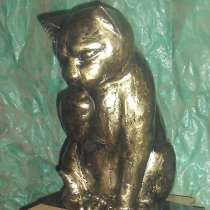 Cкульптура из металла"Сидящий кот", в Краснодаре
