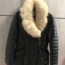 Пальто зимнее экокожа-44 р-р, в Санкт-Петербурге