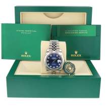 Rolex Datejust 41 mm Bright blue, diamond set dial, в Москве