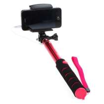 Монопод для селфи OltraMax OM-SF-00091 красный розовый, в г.Тирасполь