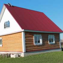 Рубленый дом и баня на участке 15 соток, в Киржаче