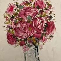 Картнна маслом цветы мастихином, в Москве