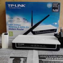 Modem Router TP-LINK 1-port 54Mbps Wireless G ADSL2+, в г.Баку