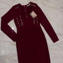 Платье бордровое S, в Москве