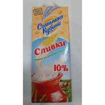 Сливки "солнышко кубани" мдж 10% 1л, в Москве