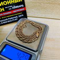 Золотой браслет 585* вес 4.29 г, в Красноярске