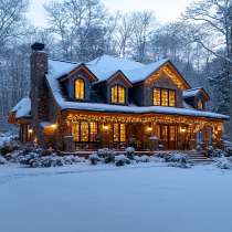 Украшение домов к новому году, в Апрелевке