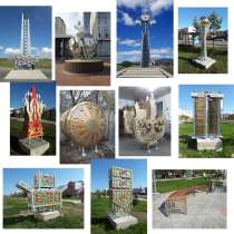 Cтелы, скульптуры, садово-парковые малые архитектурные формы, в г.Астана
