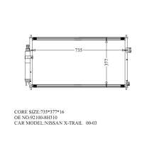 Радиатор кондиционера NISSAN X-TRAIL 2000-, в Владивостоке