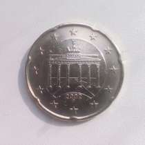 20 Евро Центов 2002 год F Германия, в Москве