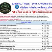 Виталсон. Копка. Засыпка. Чехов. Серпухов. Ступино. Подольск, в Чехове
