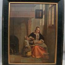 Картина репродукция винтажная художника Pieter De Hooch (X717), в Москве