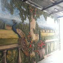 Роспись стен, фасада, Забора. Картина, в Сочи